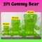 4E's Novelty 2 Pack Inflatable Gummy Bears - 36'' Large Fun Gummy Bear Party Decorations, Colorful Gummy Bear Decor, Perfect Gummy Bear Party Favors